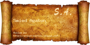 Smied Agaton névjegykártya